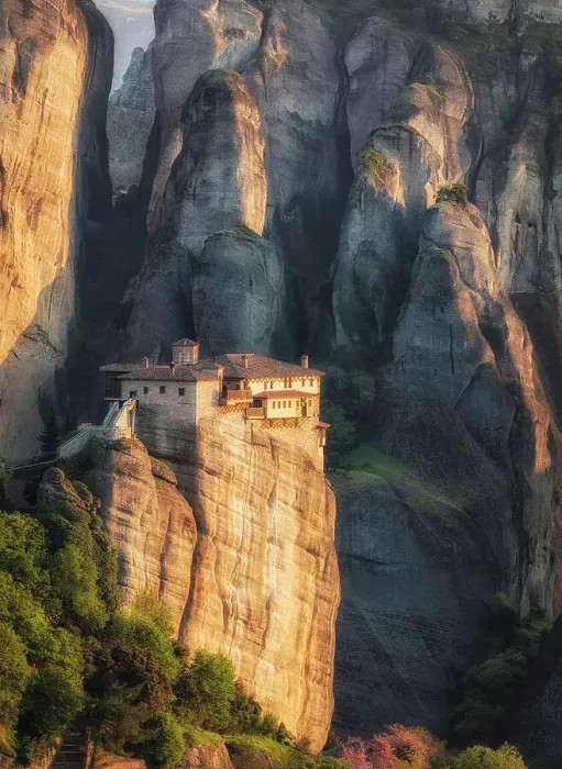 Framed Print : Holy Monastery of Rousanou, Meteora, Greece