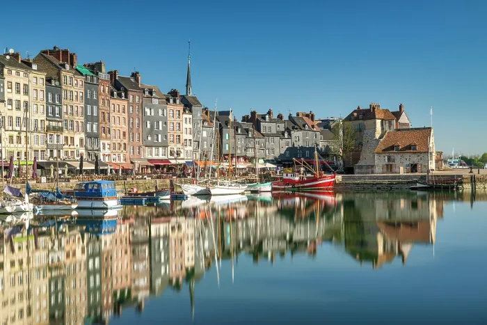 Framed Print : Honfleur Harbour Reflections, Honfleur, Normandy, France Framed Print : Honfleur Harbour Reflections, Honfleur, Normandy, France