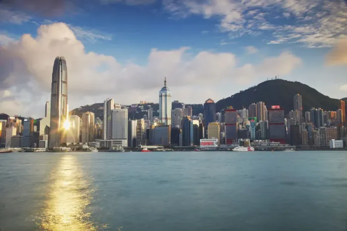 Framed Print : Hong Kong Island skyline, Hong Kong, China Framed Print : Hong Kong Island skyline, Hong Kong, China