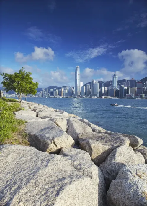 Framed Print : Hong Kong Island skyline, Hong Kong, China Framed Print : Hong Kong Island skyline, Hong Kong, China
