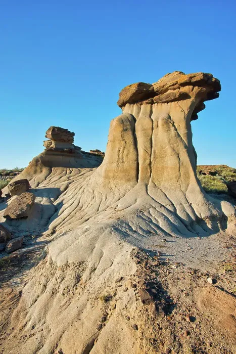 Framed Print : Hoodoos, Badlands, UNESCO World Heritage Site, Dinosaur Provincial Park, Alberta, Canada