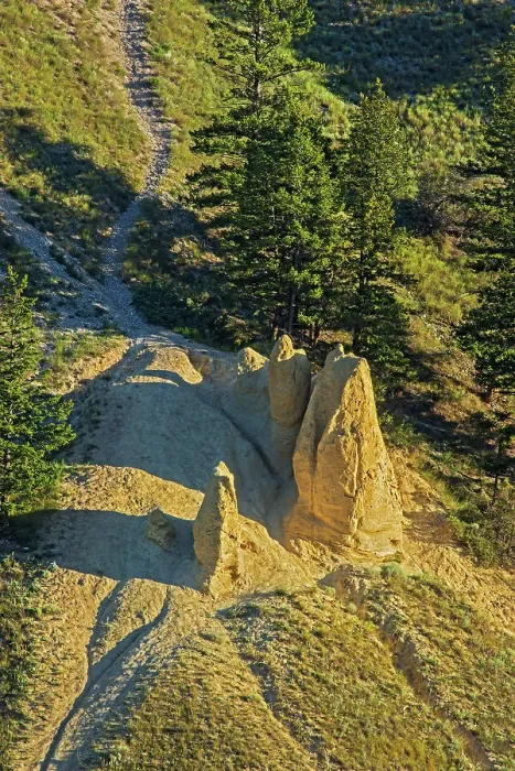 Framed Print : Hoodoos at western edge of Kootenay National Park, , British Columbia, Canada Framed Print : Hoodoos at western edge of Kootenay National Park, , British Columbia, Canada