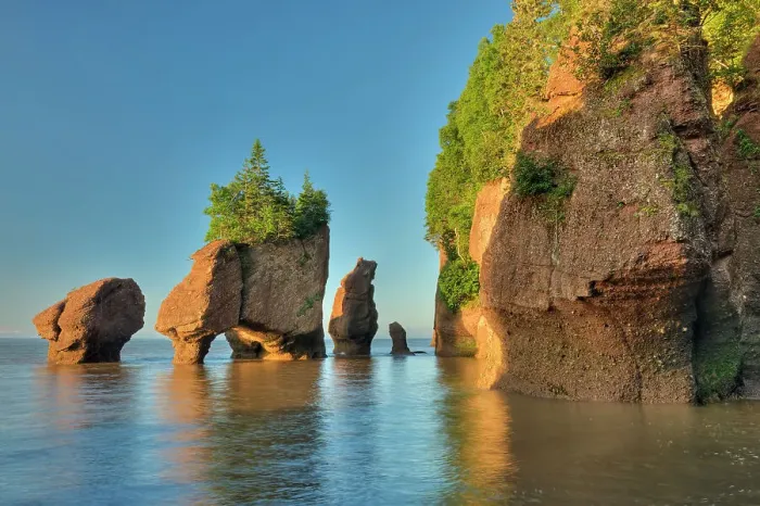 Framed Print : Hopewell Rocks as tide recedes Framed Print : Hopewell Rocks as tide recedes