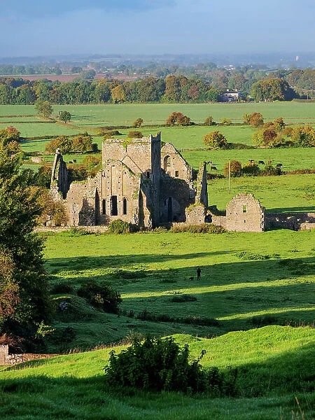 Hore Abbey, elevated view, Cashel, County Tipperary, Ireland