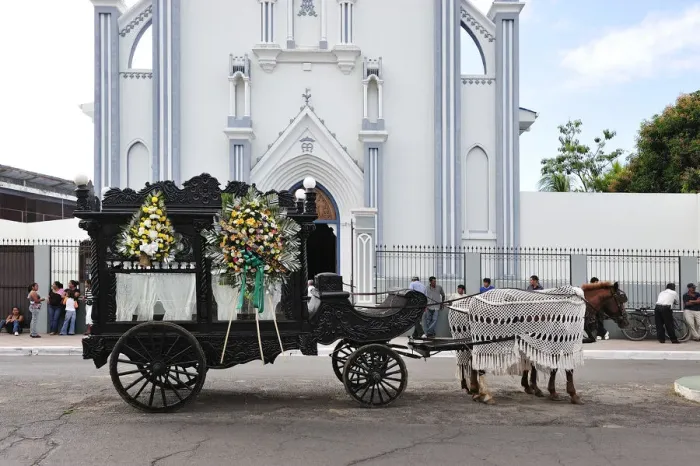 Framed Print : Horse drawn Hearse in Granada, Nicaragua, Central America Framed Print : Horse drawn Hearse in Granada, Nicaragua, Central America