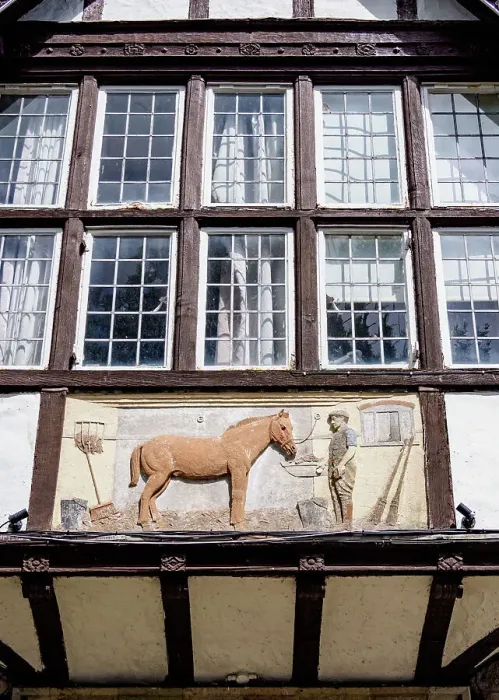 Framed Print : Horse & Groom Restaurant, detailed view, Polegate, Wealden District, East Sussex, England, United Kingdom