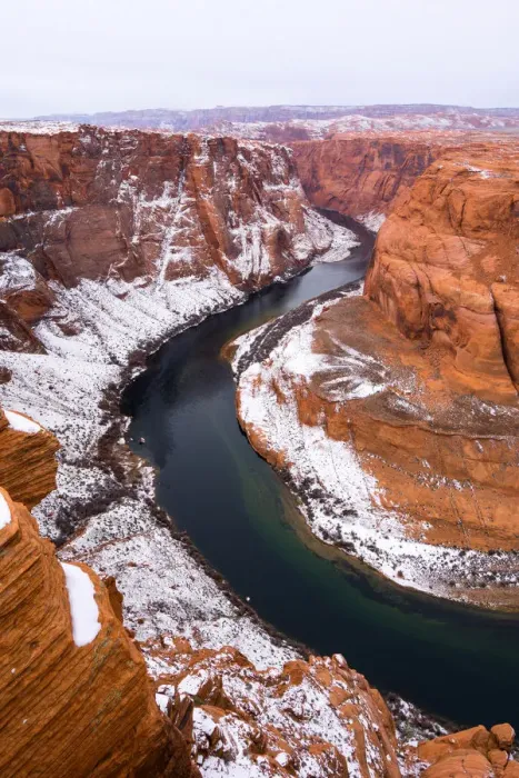 Framed Print : Horseshoe Bend in winter season, Glen Canyon Recreation Area, Page, Arizona, Usa Framed Print : Horseshoe Bend in winter season, Glen Canyon Recreation Area, Page, Arizona, Usa