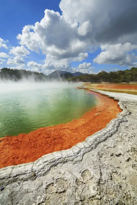 Framed Print : Hot spring Champagne Pool in Waiotapu - New Zealand, North Island, Bay of Plenty Framed Print : Hot spring Champagne Pool in Waiotapu - New Zealand, North Island, Bay of Plenty