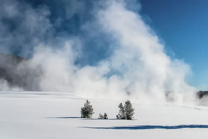 Framed Print : Hot spring and steam in a meadow near Terrace Spring, Yellowstone National Park, Wyoming, USA Framed Print : Hot spring and steam in a meadow near Terrace Spring, Yellowstone National Park, Wyoming, USA