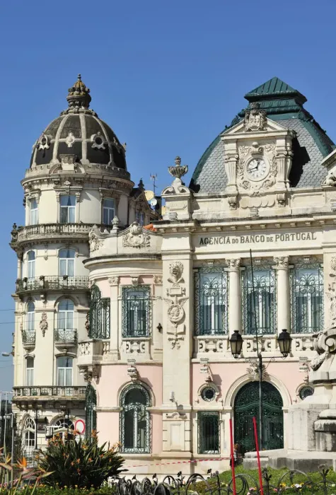 Framed Print : Hotel Astoria and Bank of Portugal. Architecture of the beginnings of the 20th century Framed Print : Hotel Astoria and Bank of Portugal. Architecture of the beginnings of the 20th century