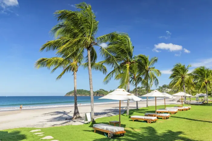 Framed Print : Hotel Complex at Playa Flamingo, Peninsula de Nicoya, Guanacaste, Costa Rica