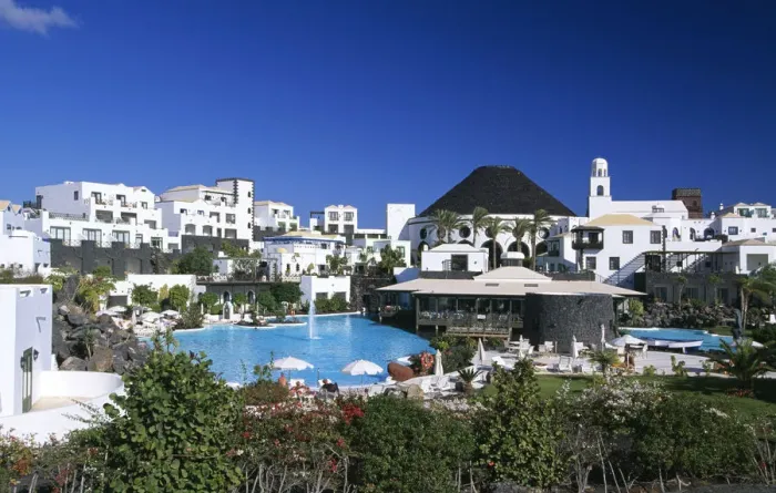 Framed Print : Hotel Grand Melia Vulcan in Playa Blanca, Lanzarote, Canary Islands, Spain Framed Print : Hotel Grand Melia Vulcan in Playa Blanca, Lanzarote, Canary Islands, Spain