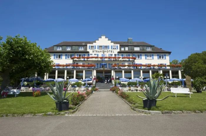 Framed Print : Hotel in Mittelzell, Reichenau Island, Lake Constance, Baden-Wuerttemberg, Germany Framed Print : Hotel in Mittelzell, Reichenau Island, Lake Constance, Baden-Wuerttemberg, Germany
