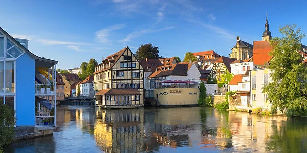 Hotel Nepomuk and Eckerts restaurant on River Regnitz, Bamberg (UNESCO World Heritage