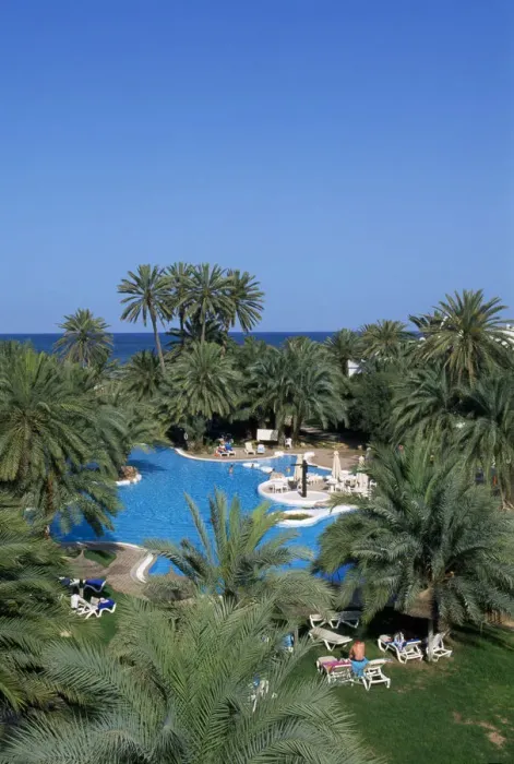 Framed Print : Hotel Odyssee, oasis Zarzis, Djerba, Tunisia Framed Print : Hotel Odyssee, oasis Zarzis, Djerba, Tunisia