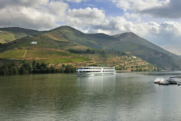 Framed Print : An hotel-ship at the Douro river. Portugal Framed Print : An hotel-ship at the Douro river. Portugal