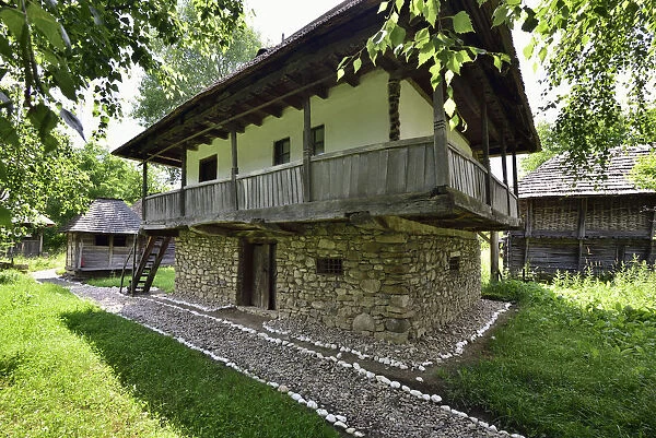 House from Balesti-Gorj. Museum of Viticulture and Tree Growing, Golesti. Arges County