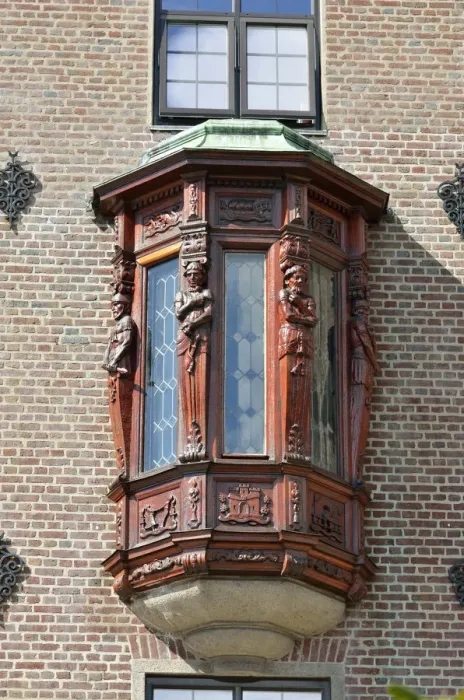 Framed Print : Detail of a house in Bergens Old Town. Bergen, Norway