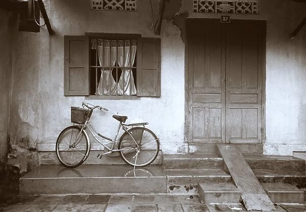 House with Bicycle, Hoi An, Vietnam