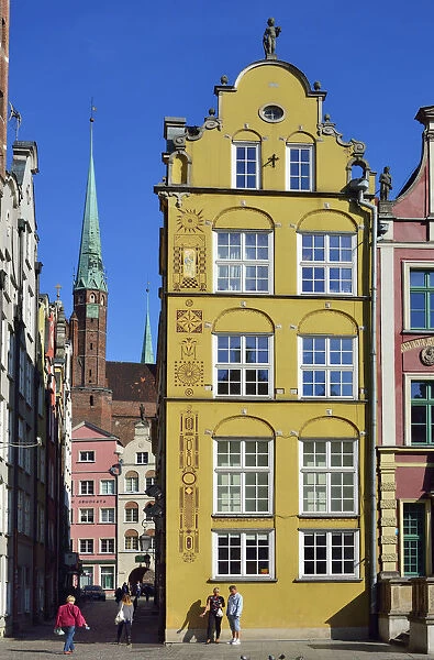 House at the Dlugi Targ (Long Market street). Gdansk, Poland