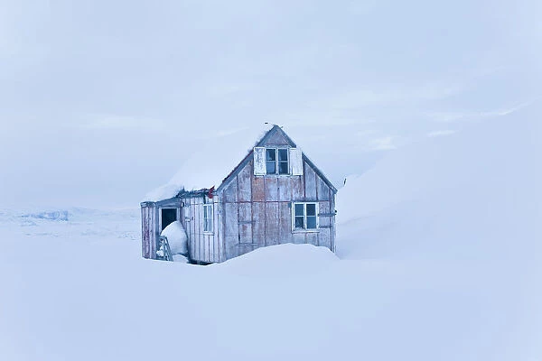 House in snow, Tiniteqilaq, E. Greenland
