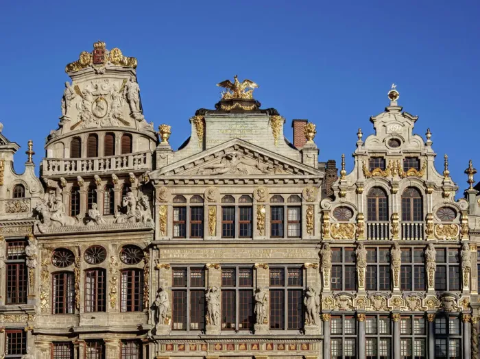 Framed Print : Houses at Grand Place, UNESCO World Heritage Site, Brussels, Belgium Framed Print : Houses at Grand Place, UNESCO World Heritage Site, Brussels, Belgium