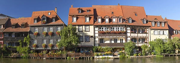 Houses of Klein Venedig (Little Venice) along River Regnitz, Bamberg (UNESCO World