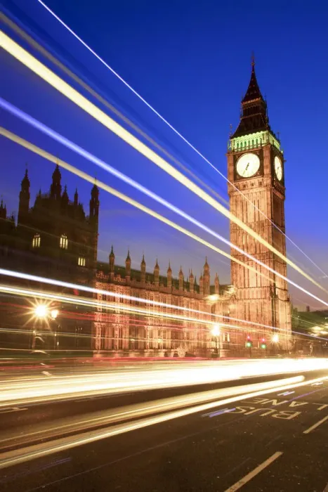 Framed Print : Houses of Parliament at Dusk, London, England, UK