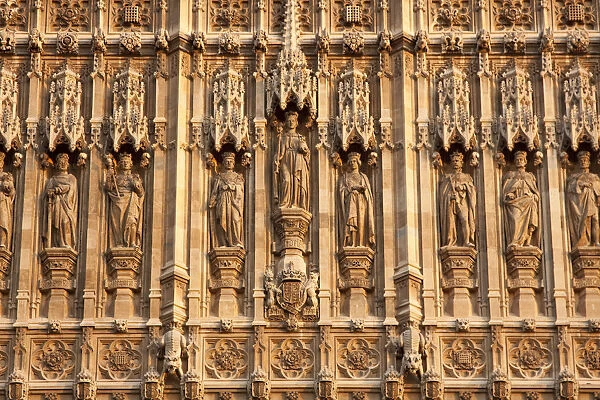 Detail of Houses of Parliament, London, England