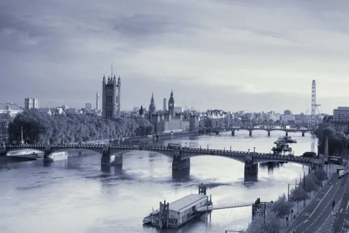 Framed Print : Houses of Parliament and River Thames