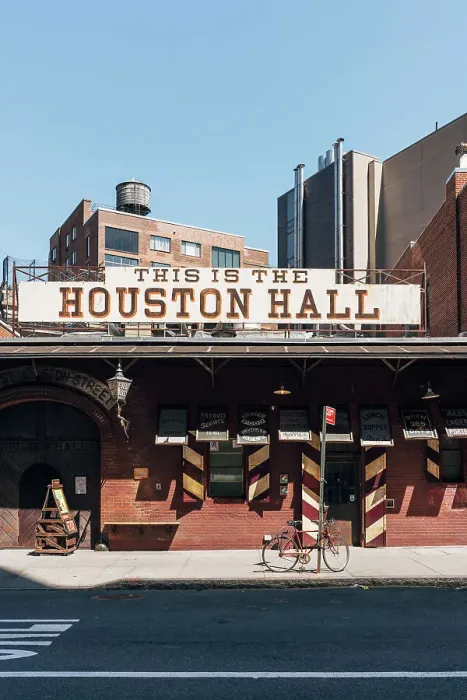 Framed Print : Houston Hall, Massive beer hall and Brew pub located in New York City West Village, USA Framed Print : Houston Hall, Massive beer hall and Brew pub located in New York City West Village, USA