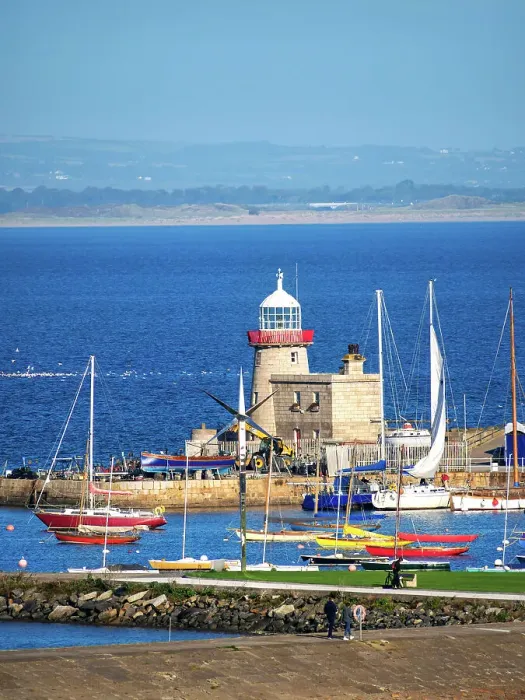 Framed Print : Howth Lighthouse and Harbour, elevated view, Howth, County Dublin, Ireland Framed Print : Howth Lighthouse and Harbour, elevated view, Howth, County Dublin, Ireland