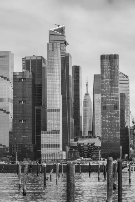 Framed Print : Hudson Yards & Empire State Building, Manhattan, New York City, USA Framed Print : Hudson Yards & Empire State Building, Manhattan, New York City, USA