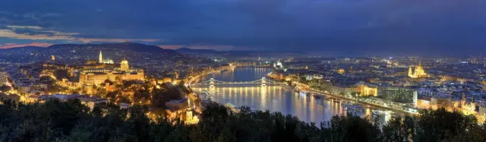 Framed Print : Hungary, Budapest, Castle District, Royal Palace and Chain Bridge over River Danube Framed Print : Hungary, Budapest, Castle District, Royal Palace and Chain Bridge over River Danube