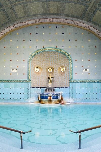 Hungary, Central Hungary, Budapest. Completed in 1918, Gellert Thermal Baths consists