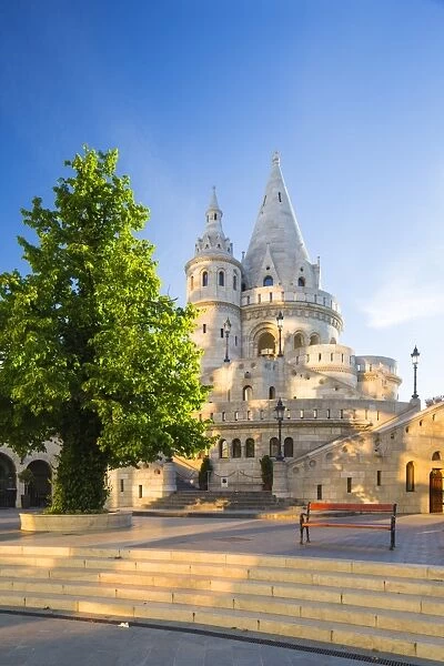 Hungary, Central Hungary, Budapest. Fishermans Bastion takes its name from the