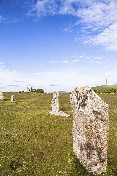 Hurlers Stone Circles, Bodmin Moor, Cornwall, England, UK