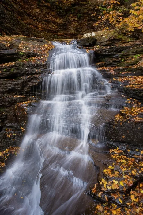 Framed Print : Huron Falls in Autumn, Ricketts Glen State Park, Benton, Pennsylvania, USA Framed Print : Huron Falls in Autumn, Ricketts Glen State Park, Benton, Pennsylvania, USA
