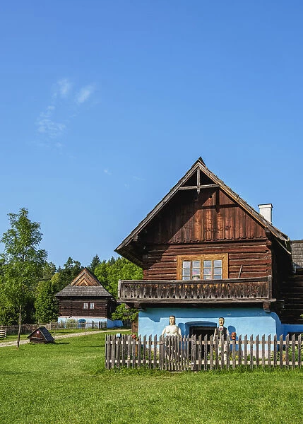 Hut in Open Air Museum at Stara Lubovna, Presov Region, Slovakia