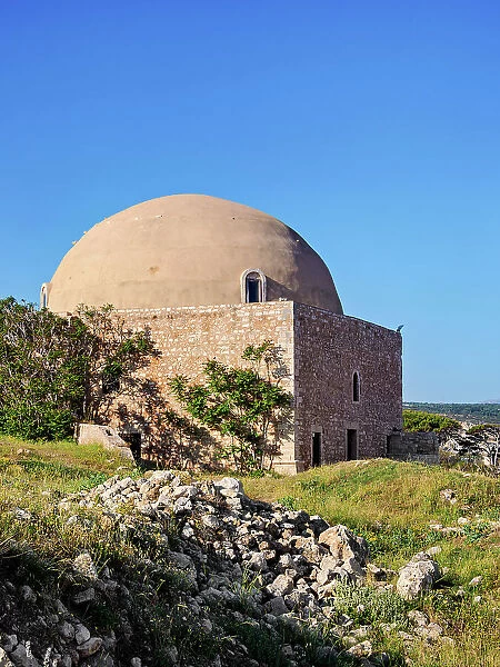 The Ibrahim Han Mosque, Venetian Fortezza Castle, City of Rethymno, Rethymno Region, Crete, Greece