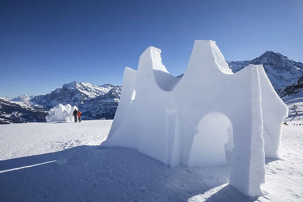 Ice sculpture, Mannlichen, Jungfrau Region, Berner Oberland, Switzerland