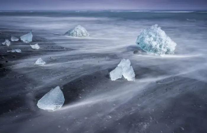 Framed Print : Ice on shore at Diamond Beach near Jokulsarlon glacier lagoon, South Iceland, Iceland Framed Print : Ice on shore at Diamond Beach near Jokulsarlon glacier lagoon, South Iceland, Iceland