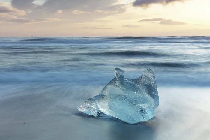 Framed Print : Iceberg on the beach at sunrise, near Jokulsarlon glacial lagoon, Iceland Framed Print : Iceberg on the beach at sunrise, near Jokulsarlon glacial lagoon, Iceland
