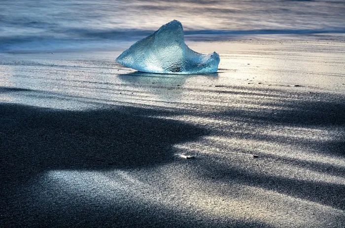 Framed Print : Iceberg on black sand beach, near Jokulsarlon glacial lagoon, Iceland Framed Print : Iceberg on black sand beach, near Jokulsarlon glacial lagoon, Iceland