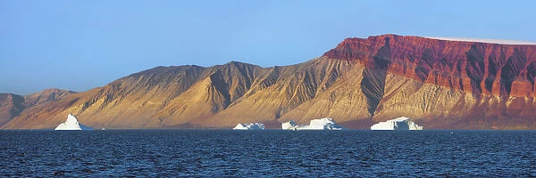 Iceberg and fjord walls - Greenland, Northeast Greenland National Park
