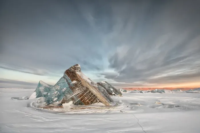 Framed Print : Iceberg in the frozen sea, Spitsbergen East Coast, Svalbard Framed Print : Iceberg in the frozen sea, Spitsbergen East Coast, Svalbard