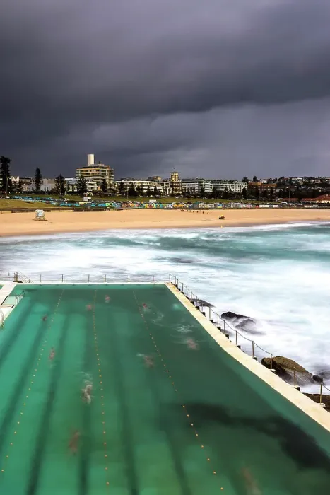 Framed Print : Icebergs Swimming Pool and Bondi Beach, New South Wales, Australia Framed Print : Icebergs Swimming Pool and Bondi Beach, New South Wales, Australia