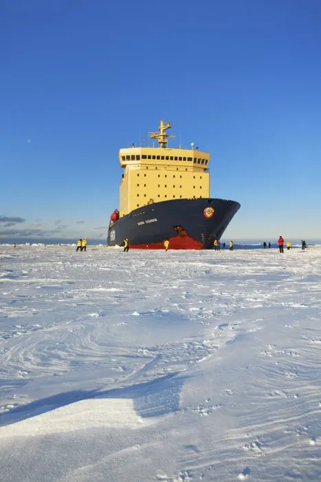 Framed Print : Icebreaker Kapitan Khlebnikov parking in ice - Antarctica, Weddell Sea, Queen Maud Land, Ekstrom Ice Shelf, Atka Bay Framed Print : Icebreaker Kapitan Khlebnikov parking in ice - Antarctica, Weddell Sea, Queen Maud Land, Ekstrom Ice Shelf, Atka Bay