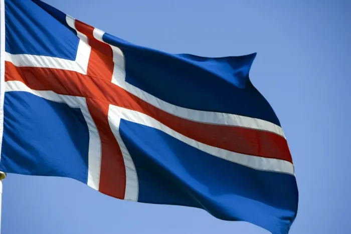 Framed Print : Iceland, the countries distinctive flag show its colours Framed Print : Iceland, the countries distinctive flag show its colours