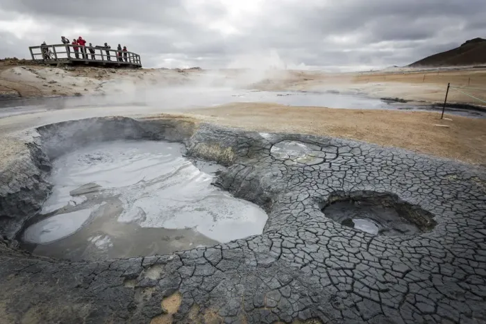 Framed Print : Iceland, Hverir, geothermal area in Northern Iceland, with steam and mud pools Framed Print : Iceland, Hverir, geothermal area in Northern Iceland, with steam and mud pools